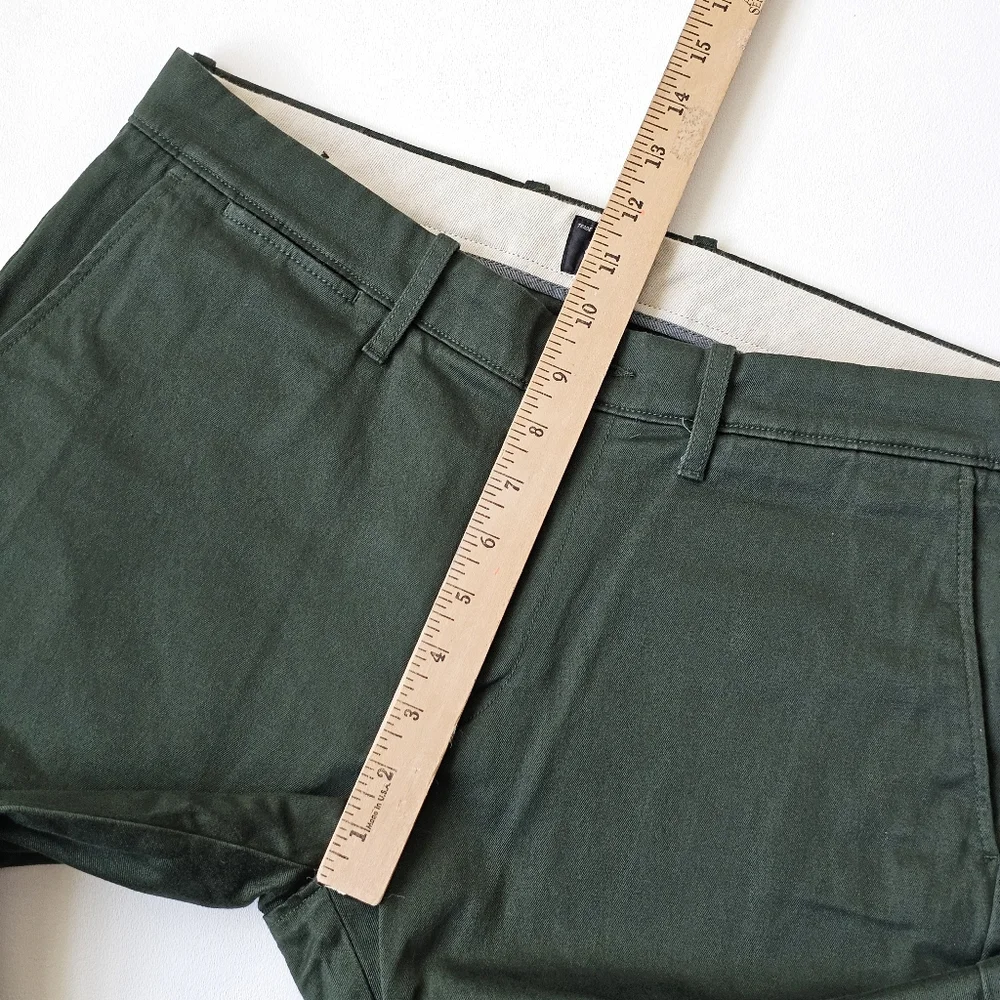 J.Crew Stretch Chino Pants Green Men’s 32x34 Slim Cotton Style E1589